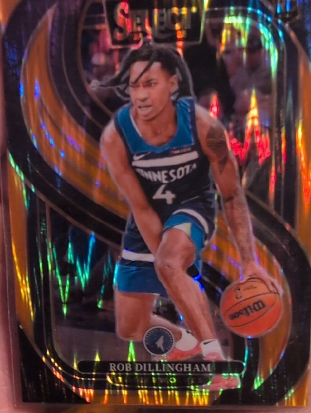 Rob Dillingham Minnesota Timberwolves Prizm Basketball Card - Holo